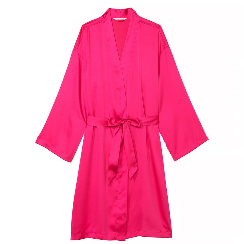 Victoria’s Secret pink satin robe